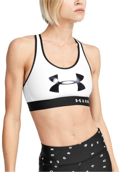 Kadın Armour® Mid Keyhole Graphic Spor Sütyeni 1344333-100 fırsatları
