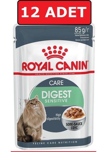 Digest Sensitive Gravy Adult 85 gr x 12 Adet Yaş Kedi Maması Pounç