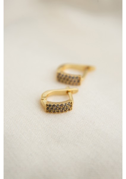 Kadın Altın Kaplama Taş Detaylı Küpe modelleri