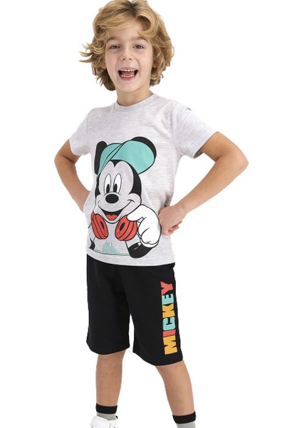 4531 Erkek Çocuk Bermuda Şortlu Pijama Takım