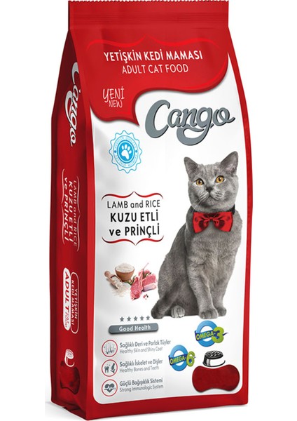 Yetişkin Kedi Maması Kuzu Etli ve Pirinçli 1 Kg.