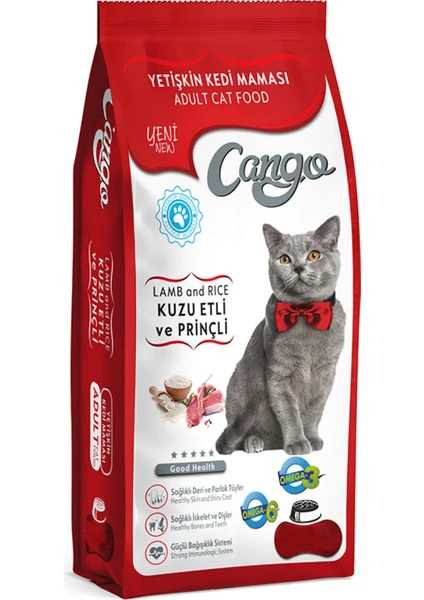 Yetişkin Kedi Maması Kuzu Etli ve Pirinçli 1 Kg.