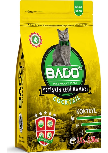 Yetişkin Kedi Maması Kokteyl 1,5 Kg.