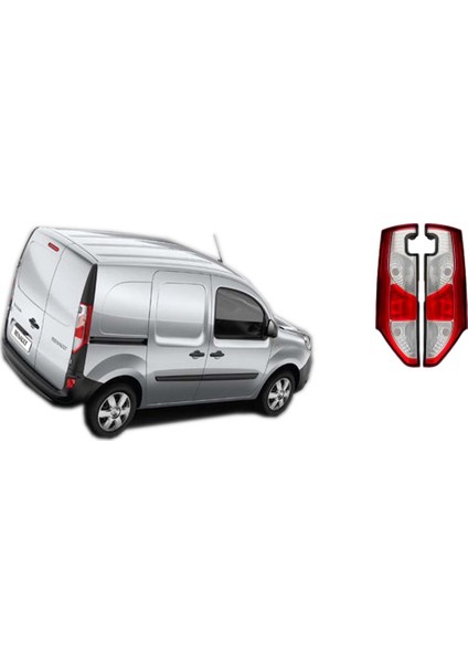 Renault Kangoo Sol Arka Stop Lambası 2013--2018 Yana Açılan Kapı