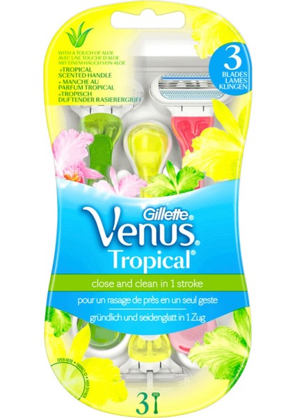 Gillette Venüs Torpical Traş Bıçağı 3'lü