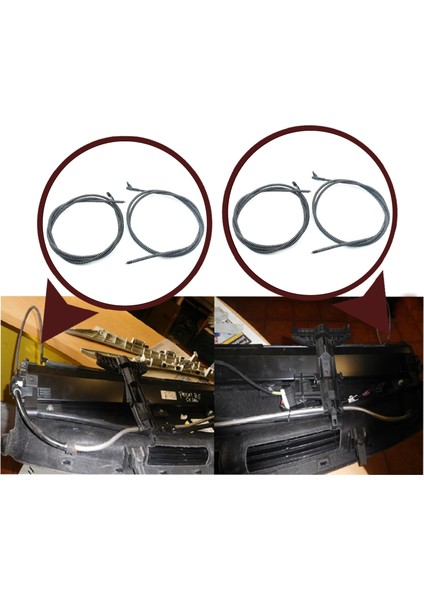BDP1048 Vw Passat B6 B7 B8 cc Için Arka Güneşlik Perde Halatı 3C5861325G