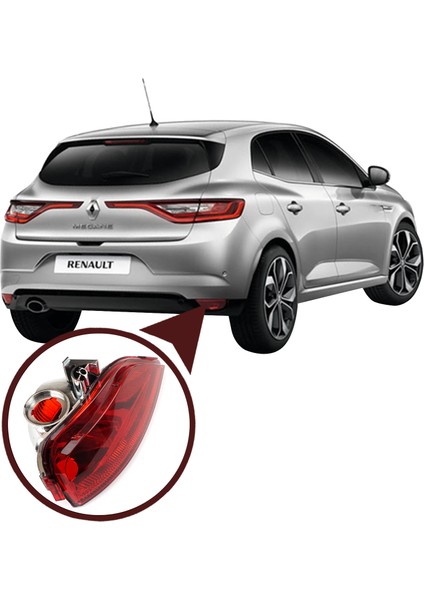 BSP990-2 Renault Megane Mk4 Hb Için Arka Tampon Sis Farı Sağ 265804720R