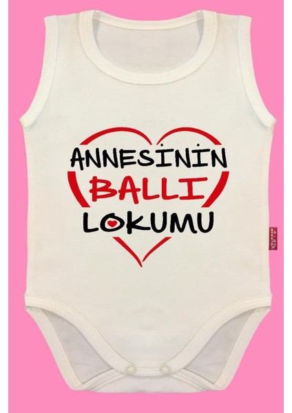 Annesinin Ballı Lokumu Yazılı Bebek Zıbın