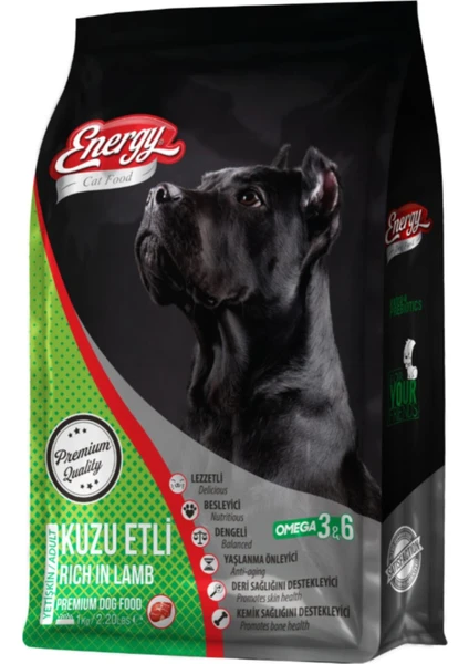 Dog Food Energy® Kuzulu & Pirinçli Yetişkin Köpek Maması - 1kg