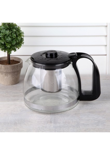 Süzgeçli Cam Demlik 1250 ml