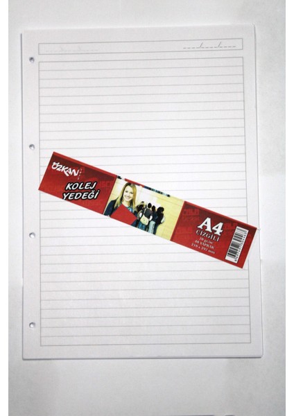 A4 Kolej Yedeği Çizgili Kağıt 40 Yaprak