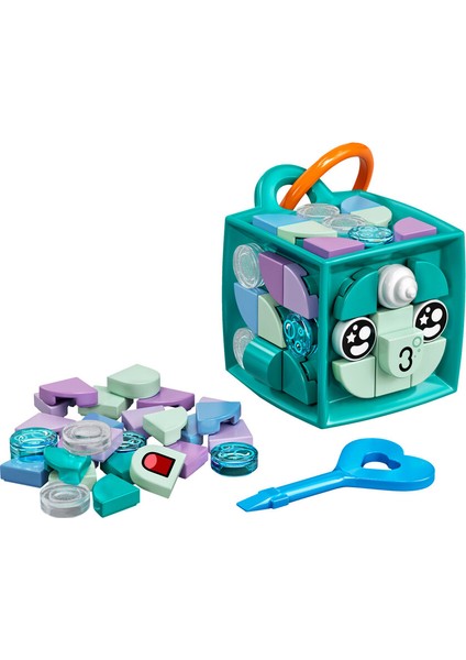 LEGO® DOTS Deniz Gergedanı Çanta Süsü 41928 - Çocuklar için Yaratıcı Kendin Yap Oyuncak Dekorasyon Yapım Seti (85 Parça)