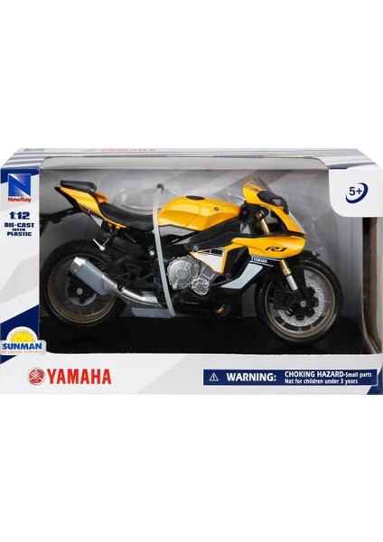 1:12 Yamaha Yzf-R1 Model Motor - Sarı