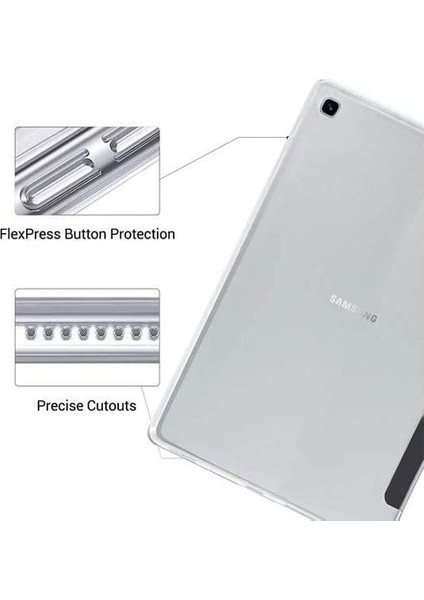 Samsung Galaxy Tab P610 P615 P617 10.4 Inç Yatay Standlı Uyku Modlu Smart Case Pembe