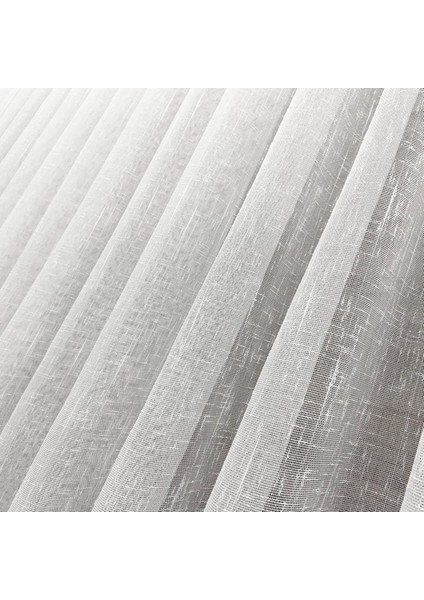 VP500 Beyaz 300 x 260 cm 1/2,5 Pile Naturel Keten Tül Perde
