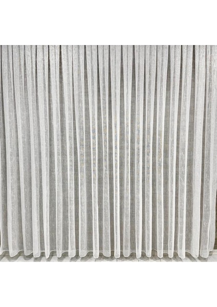 VP500 Beyaz 300 x 260 cm 1/2,5 Pile Naturel Keten Tül Perde