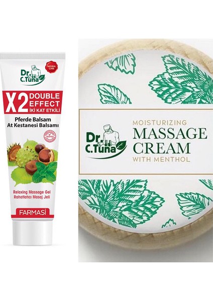 2 Kat Etkili At Kestanesi Balsamı 125ML + Dr C. Tuna Masaj Kremi 7 gr