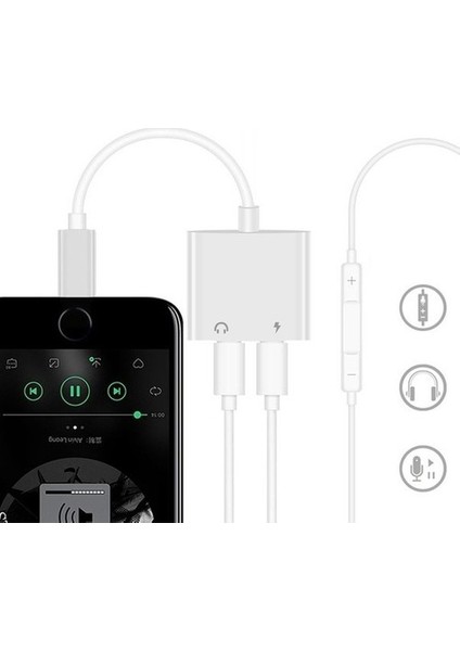 Apple Lightning Aux Dönüştürücü