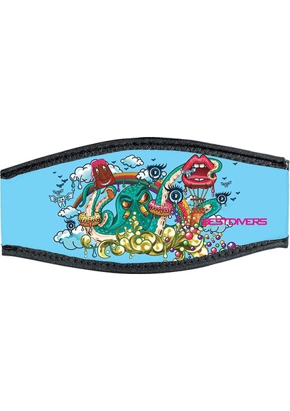 Maske Arkalığı Pop Art, Neopren, Velkrolu