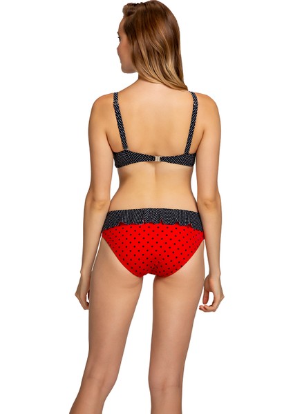 Kırmızı 20205MM Fırfırlı Bikini Alt-Kır fiyatları