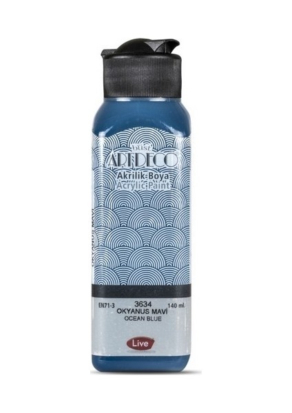 Akrilik Boya 140ML Okyanus Mavi 3634