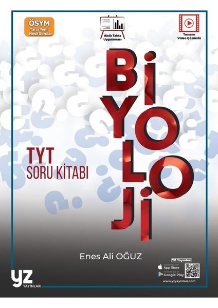 Yz Yayınları TYT Biyoloji Soru Kitabı