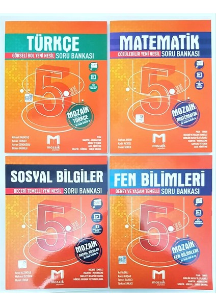 5.Sınıf Soru Bankası Seti 4 Kitap 2021