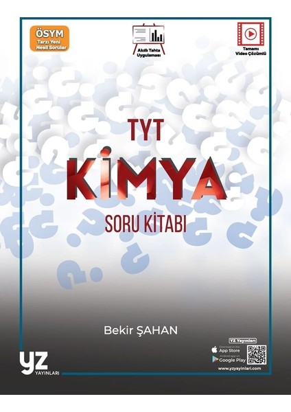 Yz Yayınları TYT Kimya Soru Kitabı