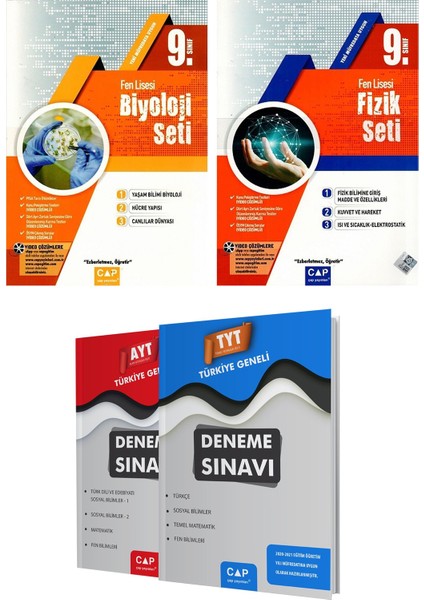 9. Sınıf Fen Lisesi Fizik + Biyoloji Seti 2021