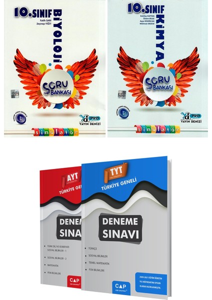 10.Sınıf Biyoloji + Kimya Pro Soru Bankası 2'Li Seti