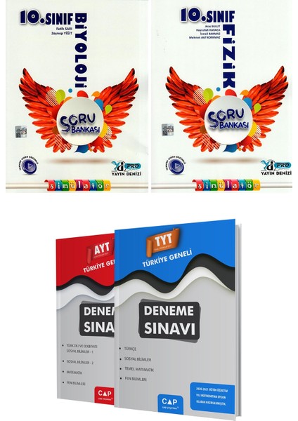 10.Sınıf Biyoloji + Fizik Pro Soru Bankası Seti