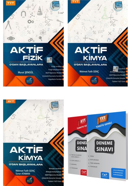 Aktif Öğrenme Yayınları TYT Fizik + TYT Kimya + TYT AYT Geometri 0'dan Başlayanlara