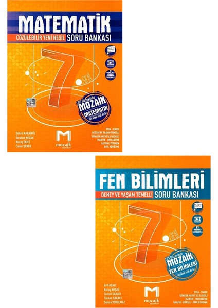 7. Sınıf Matematik + 7. Sınıf Fen Bilimleri Soru Bankası 2 'Li Set