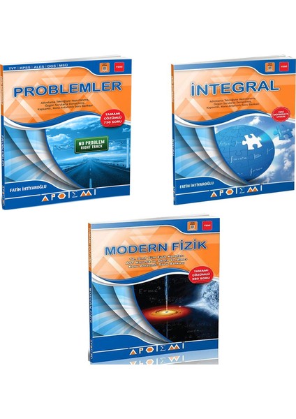 Problemler + Integral + Modern Fizik 3'Lü Set