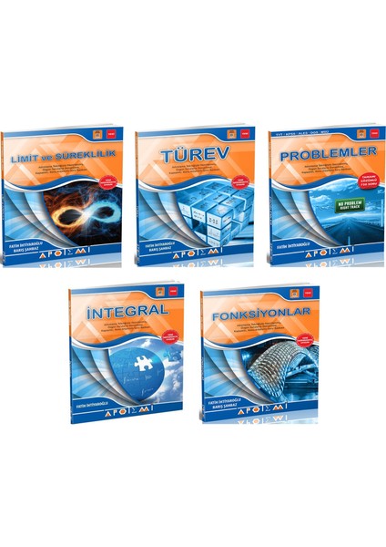 Limit Süreklilik + Türev + Problemler + Integral + Fonksiyonlar 5 'Li Set