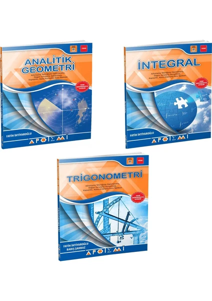 Apotemi Yayınları  Analitik Geometri + Trigonometri + Integral 3'Lü Set