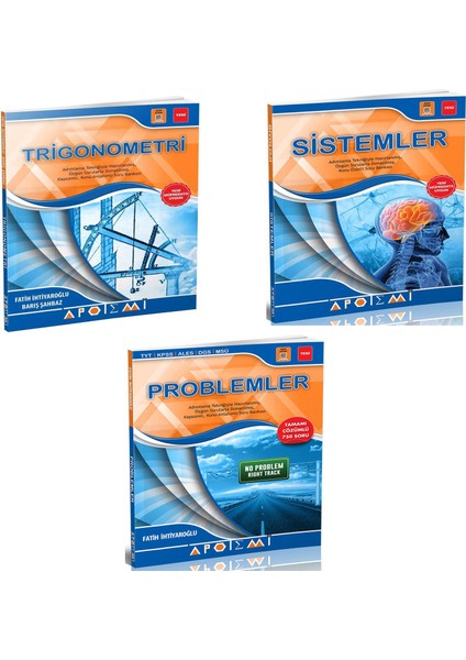 Apotemi Yayınları  Trigonometri + Sistemler + Problemler 3'Lü Set