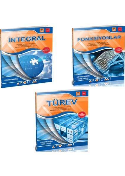 Integral + Fonksiyonlar + Türev 3'Lü Set