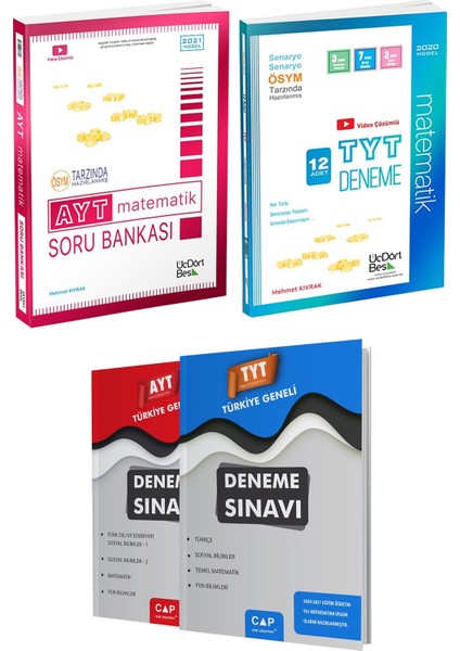 AYT Matematik Soru Bankası + TYT Matematik 12 Li Deneme