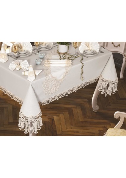 Grape Masa Örtüsü 26 Parça Krem fiyatları