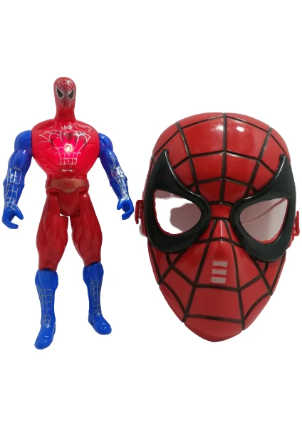 Blue Toys Spiderman 2'li Set Maskeli Figür Işıklı Oyuncak