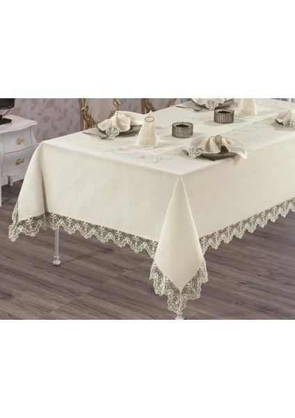 Fransız Güpürlü Fulya Dantel Yemek Takımı - 26 Parça fiyatları