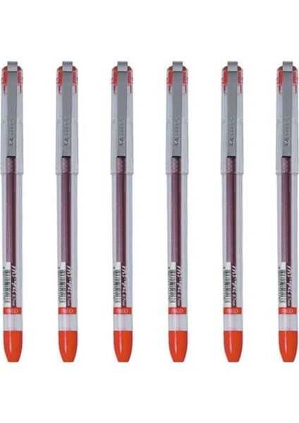 My-Gel Iğne Uçlu Kalem Kırmızı 0,5 mm 6'lı