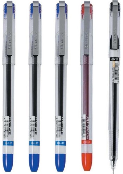 My-Gel Iğne Uçlu Kalem 0,5 mm 3 Mavi 1 Siyah 1 Kırmızı