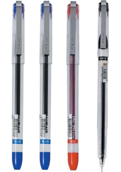 My-Gel Iğne Uçlu Kalem 0,5 mm 2 Mavi 1 Siyah 1 Kırmızı