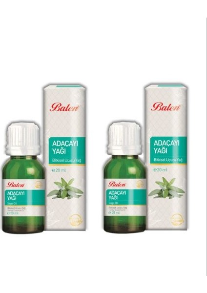 Adaçayı Yağı (Acı Elma) 20 ml 2 'li