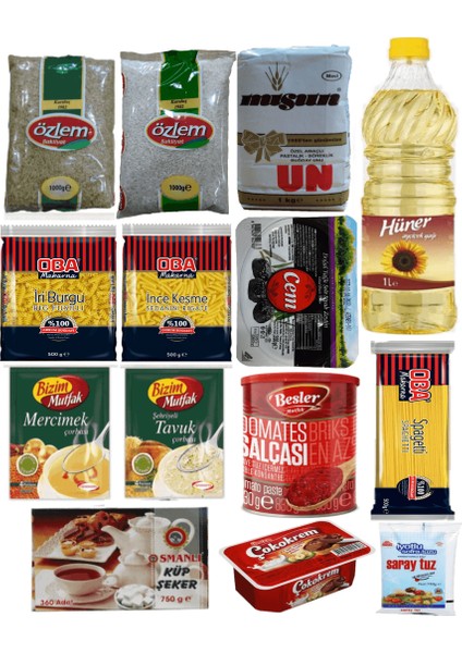 Ramazan Paketi Erzak Yardım Kolisi Paketi 14 Parça