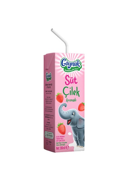 Çilek Aromalı Süt 200 ml