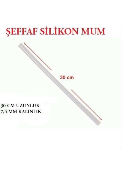 40 Adet, Ince Silikon, Mum Silikon, Sıcak Silikon, 1.kalite