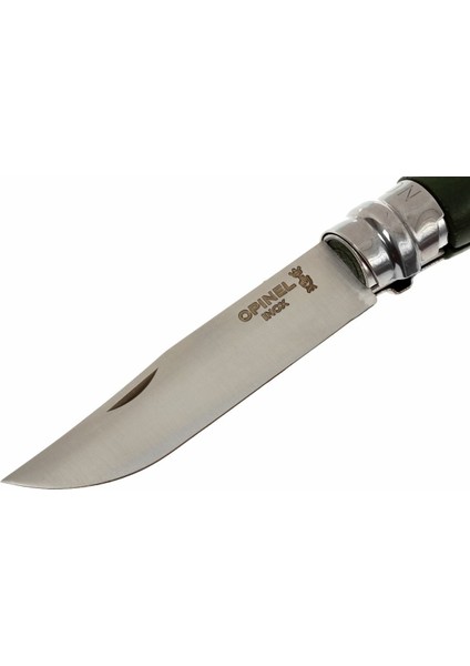 Inox No 8 Gürgen Saplı Paslanmaz Çelik Çakı (Haki)